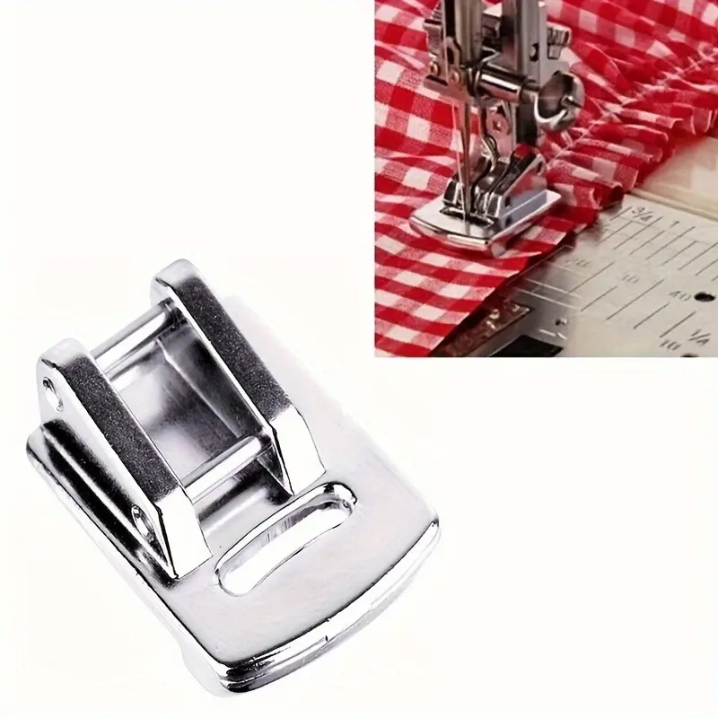 1pc Shirring Gathering Welying Foot Presser Hem Presser Foot Feet for Sewing Machine Singer Janome Kenmore, Home Sewing Machine Sewing Tools