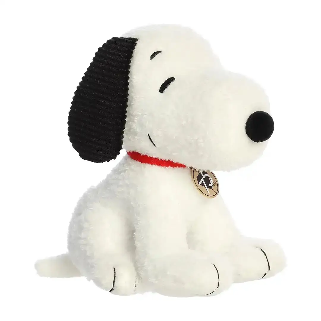 8" Soft Stuffed Aurora Adorable Snoopy Huggable Stuffed Animal - 75th Anniversary Limited Edition, Cute Animal Design Collectible Toy, Palm Pal, Cute Collectibles