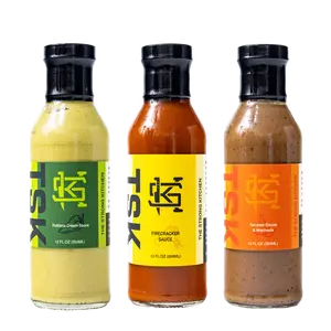 The Strong Kitchen Variety Pack - 3 Most Popular Sauces - Firecracker, Poblano Cream & Yucatan for Endless Flavor Creations - 12 FL OZ Bottles