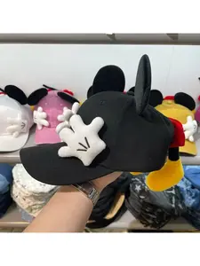 Cute Cartoon Mouse Ears Baseball Cap Girls Outdoor Fashion Duckbill Hat Y2K Hip Hop Sunscreen Sunshade Trendy Caps Women Stylish Headwear
