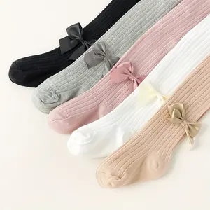 5-piece set of girls' solid color leggings, versatile for everyday wear, suitable for children and infants