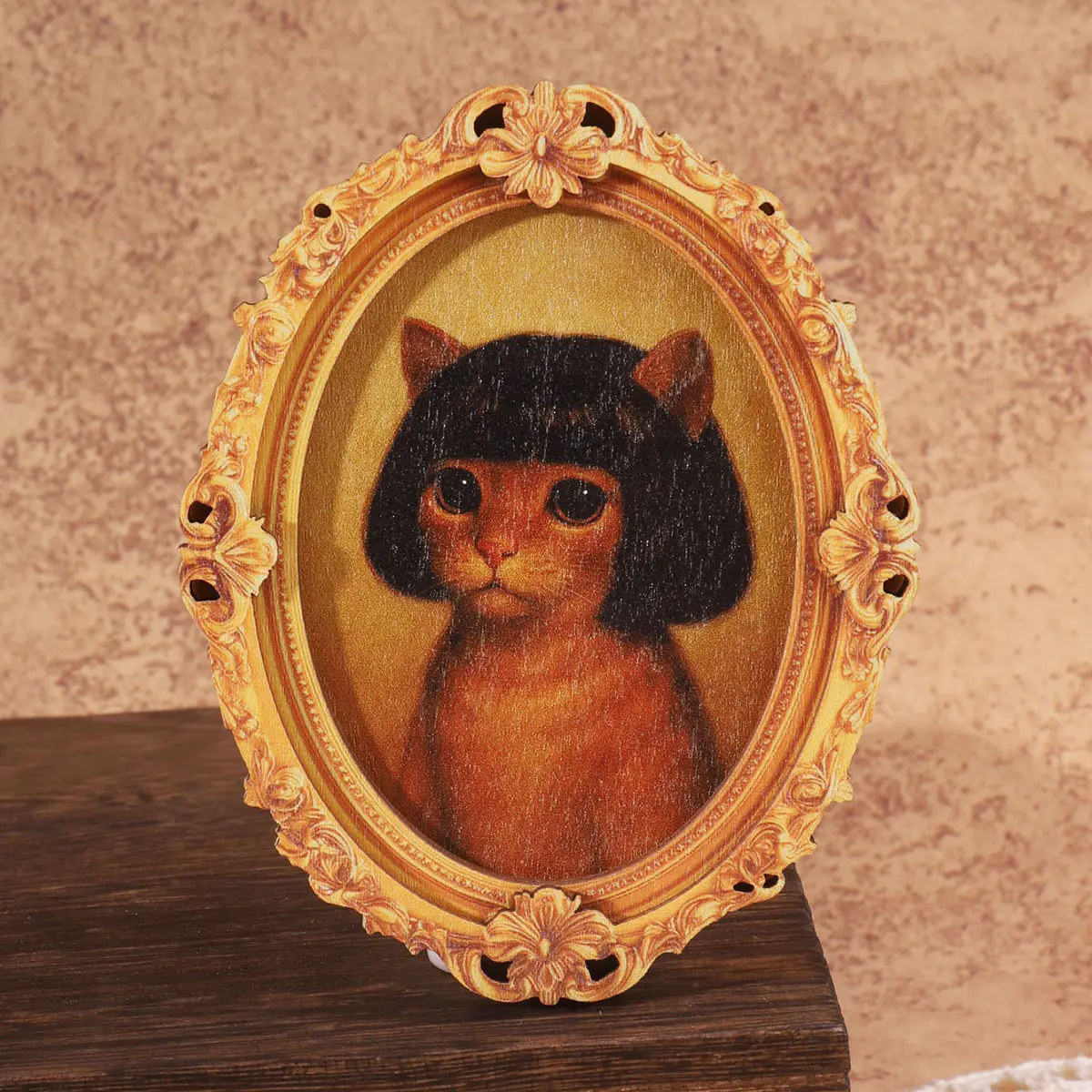 Funny Magnets Novelty Iron Fridge Magnet - Resin Frame, Funny Emo Bob Haircut Antique Donkey Mini Art, Full Mag Back - Home Decor Supplies for Kitchen Refrigerator - Quirky Gag Gift for Roommate, Coworker
