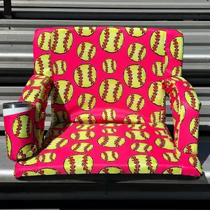 Softball Pink 23" Stadium Seat with Armrests