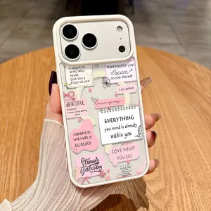 Sweet and cool pink stickers Magnetic Phone Case for iPhone 17 16 15 14 13 12 11 X XS Pro Max Plus Air Samsung Galaxy S25 S24 S23 S22 Ultra-Thin Anti-Drop Wear-Resistant Mag Safe Phone Case