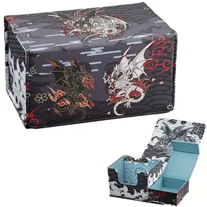 Premium Card Box for Ptcg, Card Hobby Box, Holds 100 Dual-Sided Cards, Storage Box for Mtg Tcg Ygo Opcg Dtcg, Collectible Card Holder