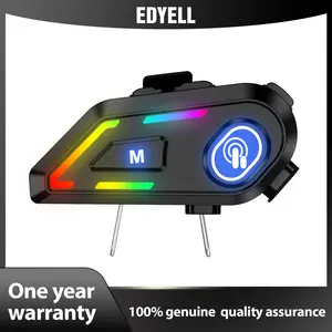 EDYELL Brand Motorcycle helmet bluetooth headset HiFi stereo sound waterproof noise reduction Bluetooth headphones with superb sound ai earbuds