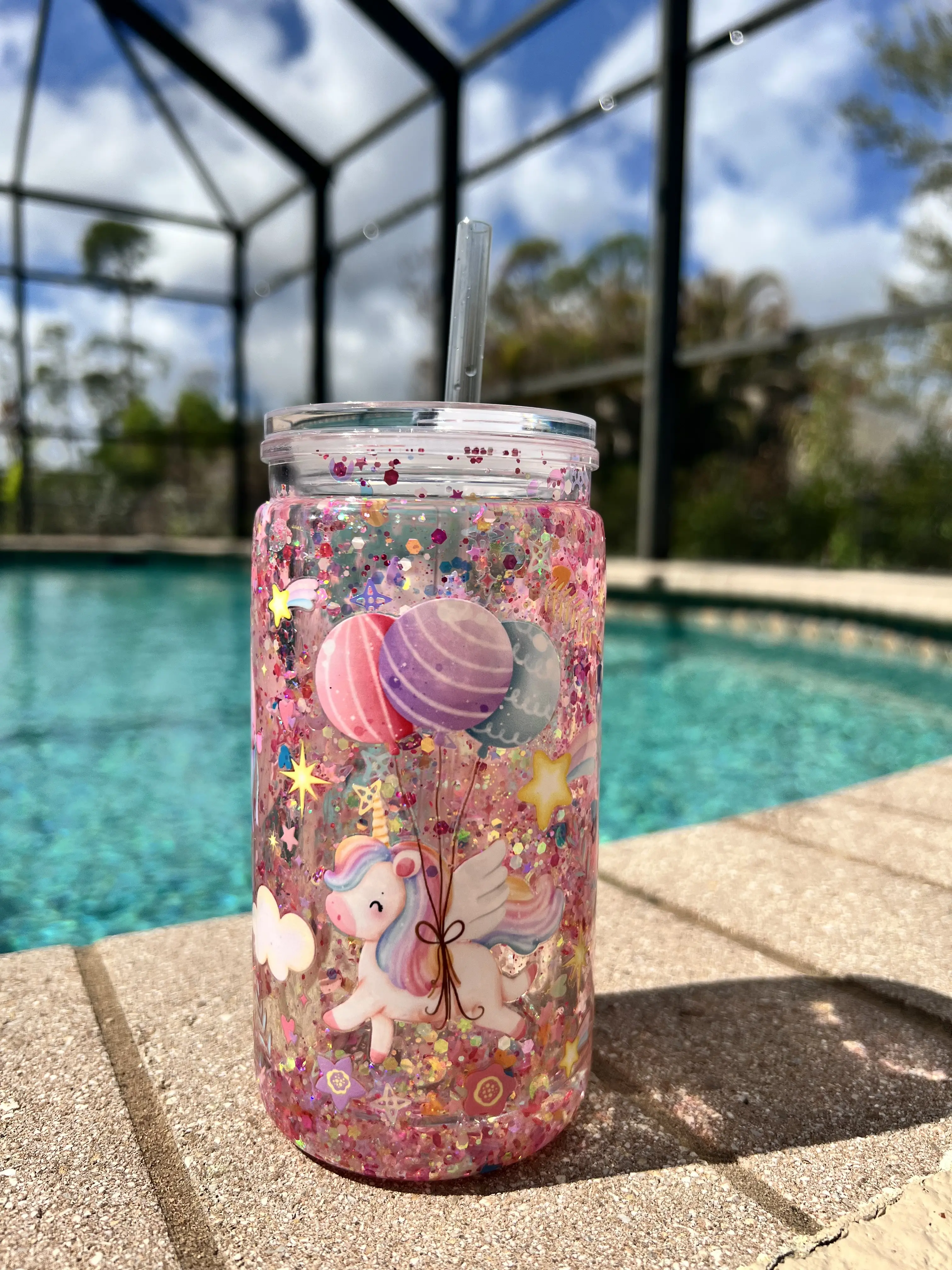 Glitter Lava Effect