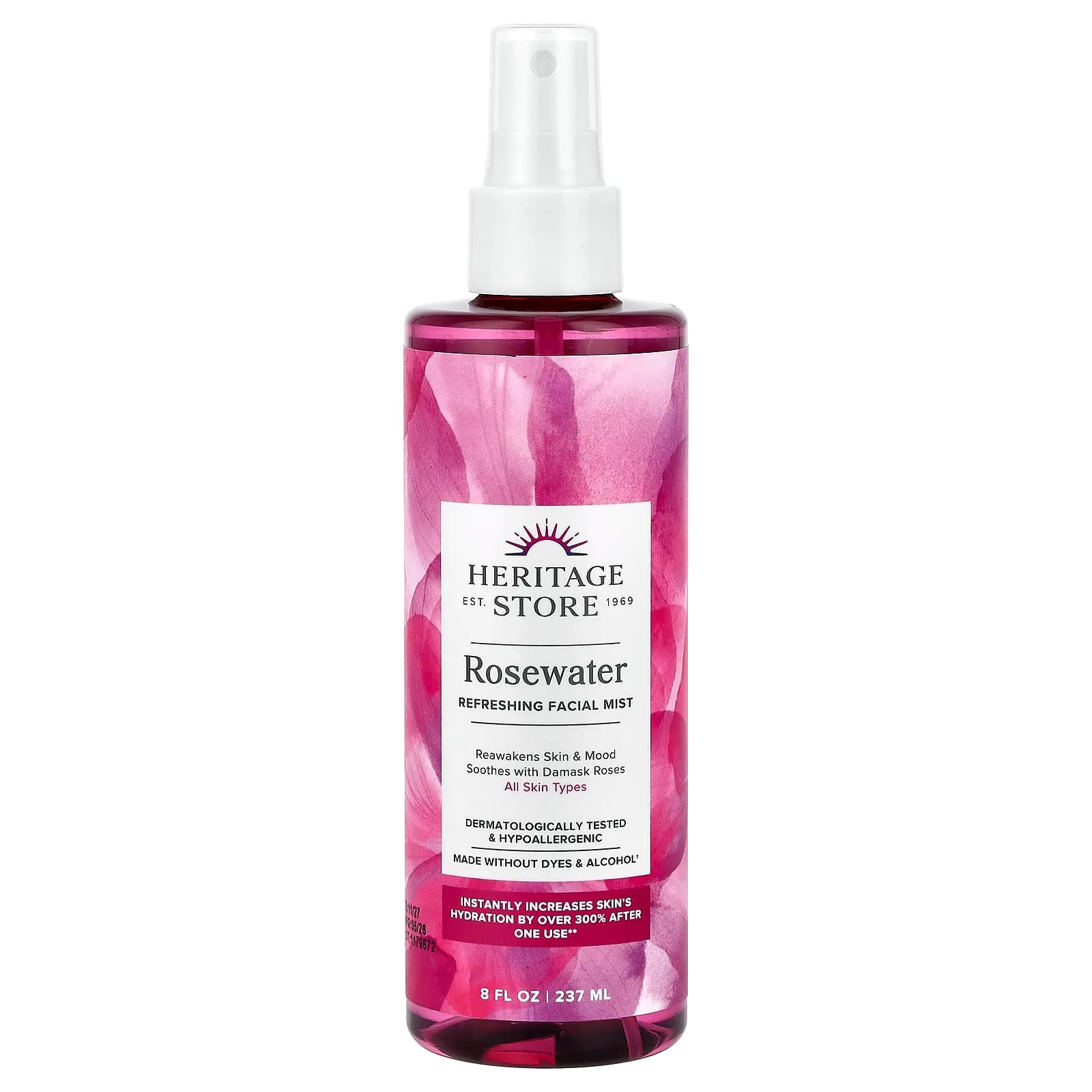 Heritage Store Rosewater, Refreshing Facial Mist, All Skin Types, 8 fl oz (237 ml) Heritage Store Rosewater, Refreshing Facial Mist, All Skin Types, 8 fl oz (237 ml)