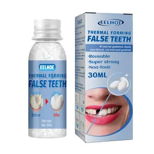 Tooth Repair Kit, DIY Heat Fit Beads for Temporary Restoration of Missing & Broken Teeth – Quick & Easy Denture Replacement