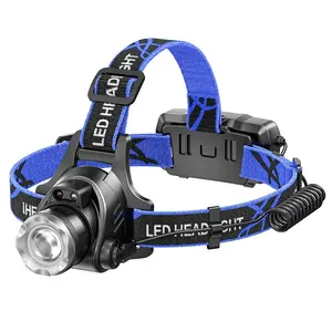 USB Rechargeable Motion Sensor LED Headlamp, T6 Zoomable Bright Headlight, Waterproof Outdoor Headlight for Hiking Camping Fishing