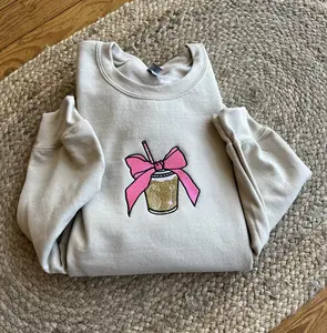 Embroidered Iced Coffee Crewneck
