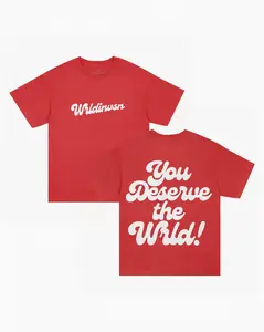 A-Summer "YDTW Cursive" T-Shirt — A Stylish, Casual, and Trendy Pure Cotton Tee with Double-Sided Printing