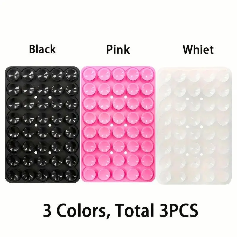 Silicone Suction Cup Phone Holder, Multi-purpose Strong Adhesive Phone Holder, Phone Accessories for Selfie & Video, Durable Phone Holder for iPhone & Android, Stand, Phone Suction Mount