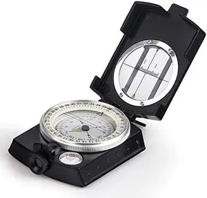 Multifunctional Compass 1 Piece Waterproof High Accuracy Navigation Tool with Map Measurer Distance Calculator Bubble Level for Outdoor Adventure Camping Hiking Gear