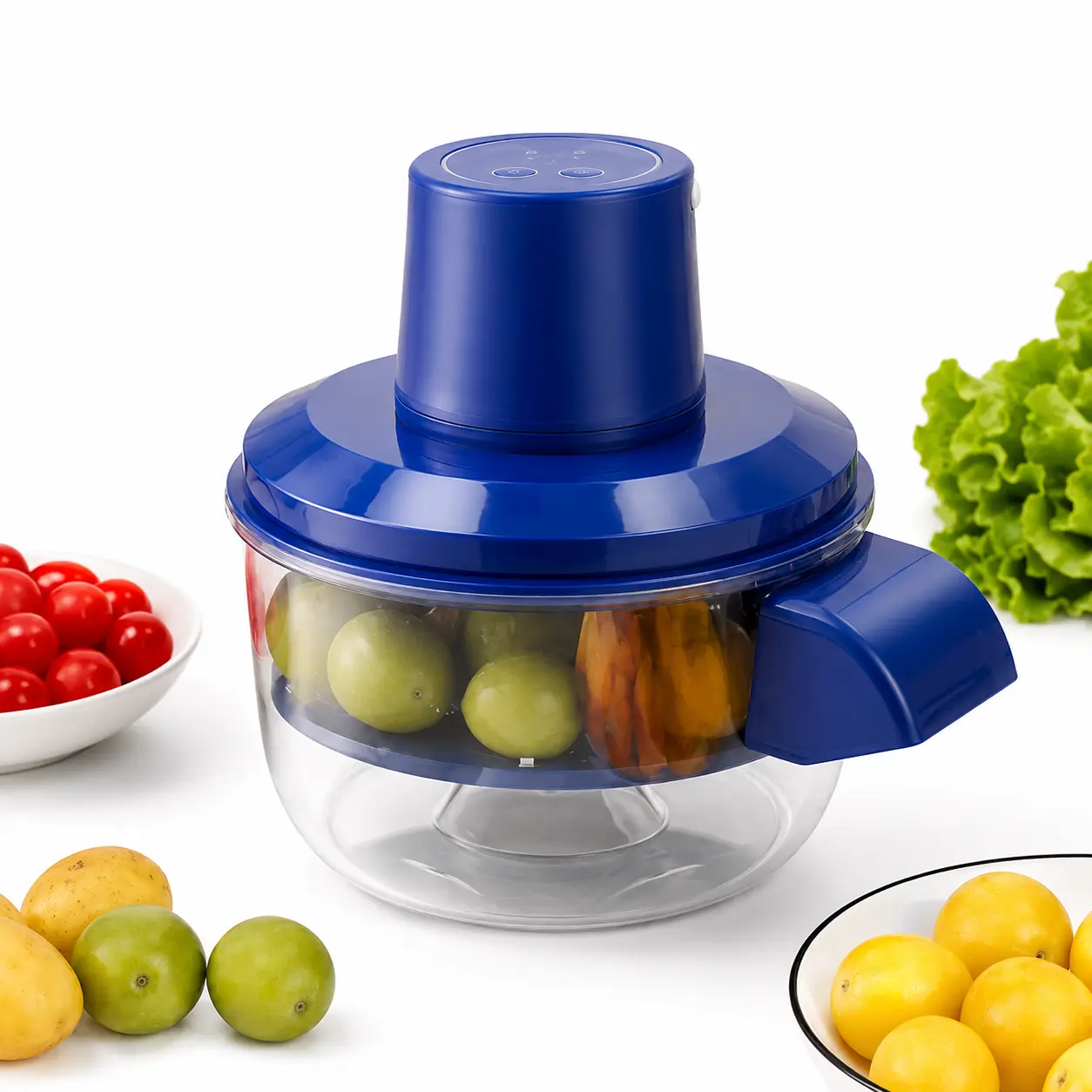 Electric Fruit & Vegetable Peeler Machine - Rapid 10-20 Second Peeling, Multifunctional for Small Produce (Grapes, Garlic, Cherry Tomatoes), High-Efficiency Home Kitchen Tool