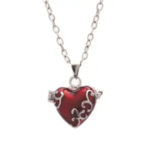 Elegant Brass Heart Locket Necklace for Accessories and Handmade Jewelry