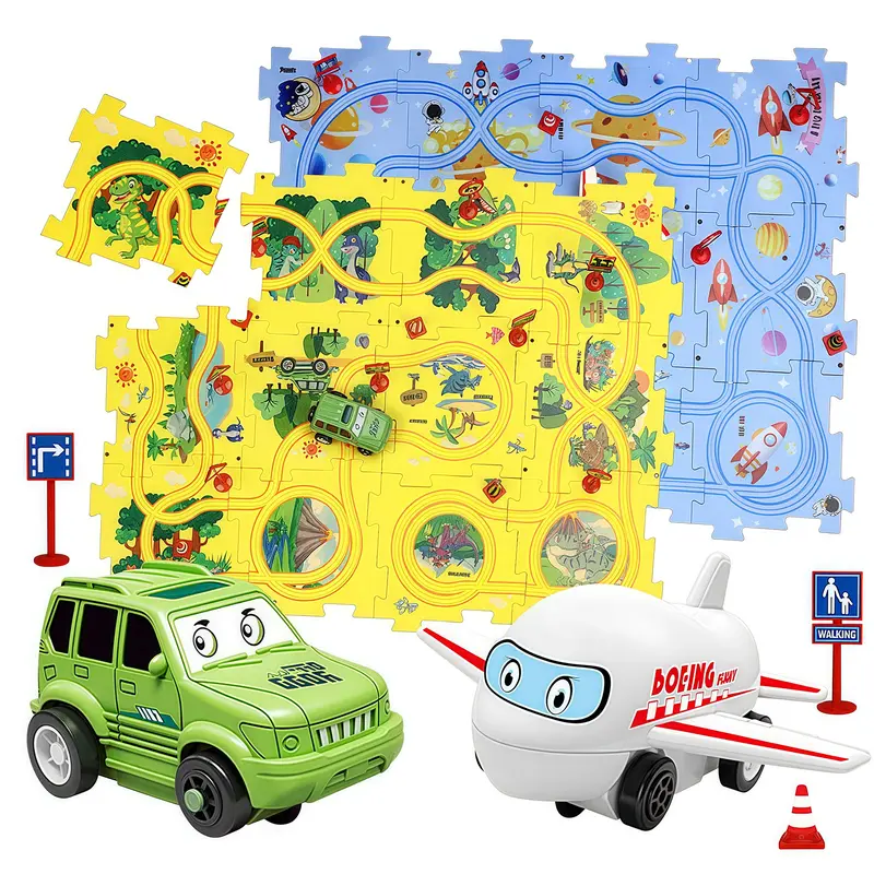Children's Car Track Toys, Scene Construction,Parent-child Games, Over 4 Years Old, 25 PCS Set of Educational Toys, Interactive Games, Boys and Girls Children's Toys