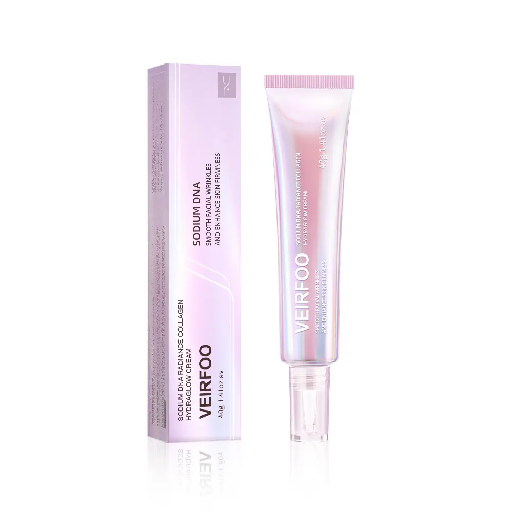 Korean Brands Sodium DNA Radiance Collagen Hydraglow Cream for Smooth Wrinkles & Radiant Skin 40g Skincare Product