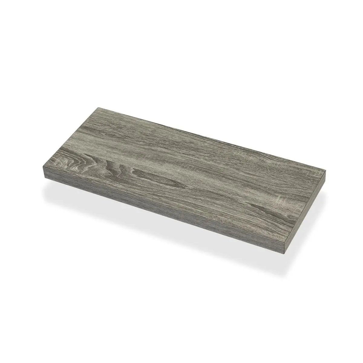 212 MAIN Ash Oak Floating Shelf - 24 in. Wallscapes Avalon MDF with Veneer Overlay, Hidden Brackets, Decor Shelves for Room Decor, Display Items in Room, Kitchen