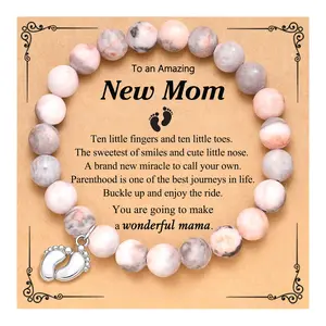 New Mom Gifts for Women, 1st Time Mothers Day Mom Mommy to Be Bracelet Gift