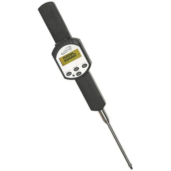 iGaging Absolute Digital Indicator with Carbide Tip, Absolute Encoding, High Contrast LCD, 0-2"/0-50mm Range, 0.0005" Reading, Data Output, IP54 Rating, Preset Value Function