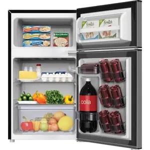Avanti AVA Counterhigh Refrigerator - 3.1 cu ft, 2 Door, Top Mount, Clear-View Crisper, 5 Cans Capacity, Exact Temperature Control, Beverage Can Dispenser