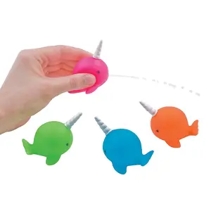 Mini Neon Narwhal Squirt Toys - 12 Pc.