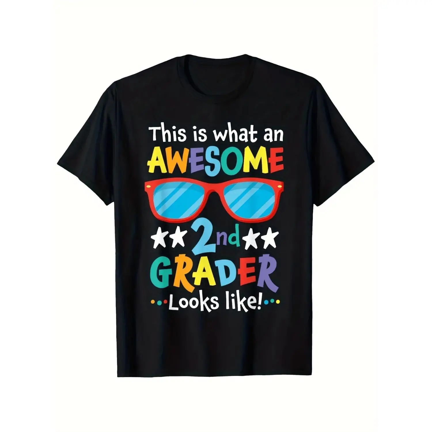 Back To School 2Nd Grade Awesome Second Grader Cotton T-shirt Breathable For Boys Casual And Comfortable Street Style Summer T-shirt