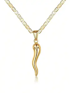 1 Pc Fashion Capsicum Cuban Link Goddess Necklace Pendant For Women For Valentine's Day Gift Engagement Anniversary Party Jewelry Jewelry Gifts