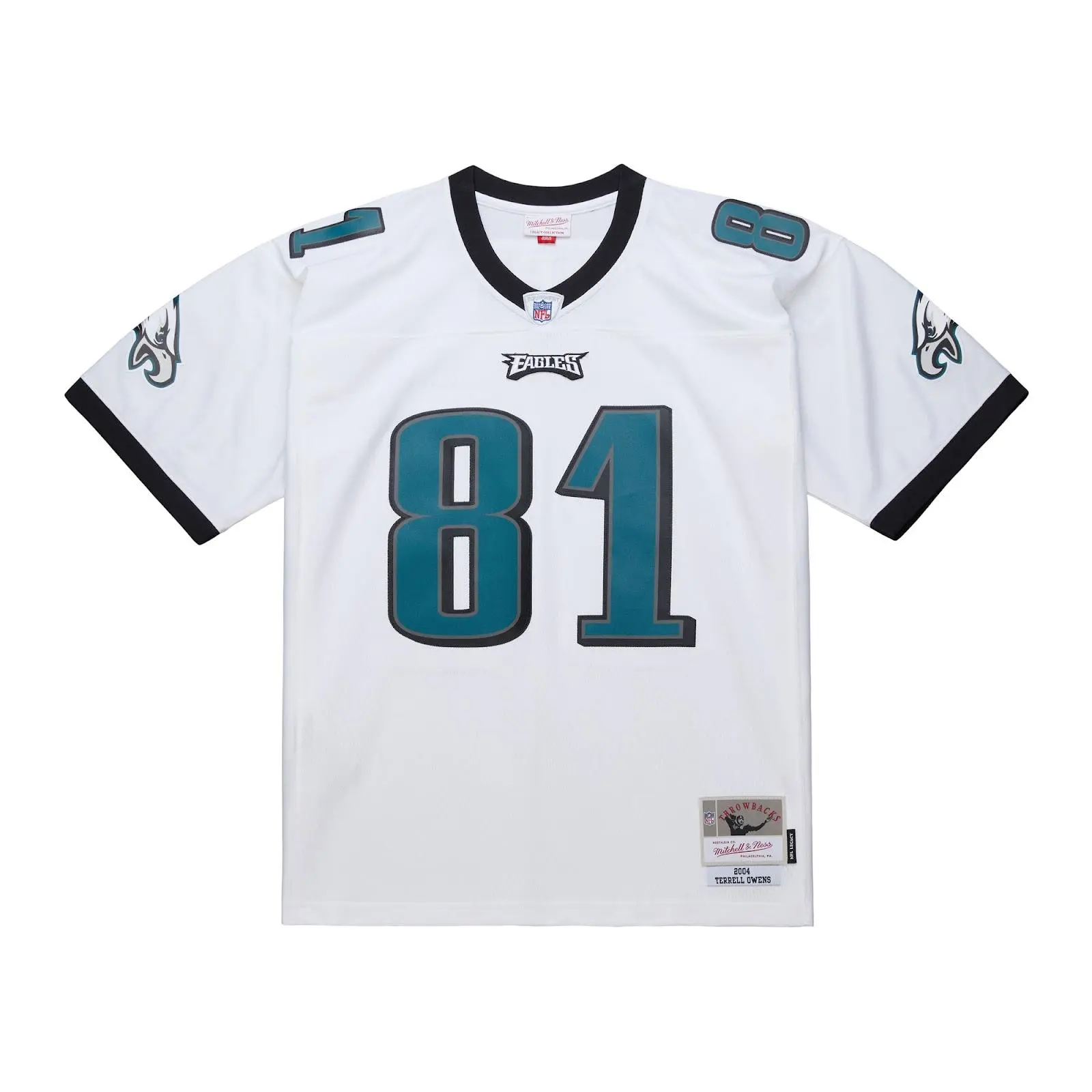 Terrell Owens Philadelphia Eagles White 2004 Legacy Jersey NFL Throwback Mitchell & Ness