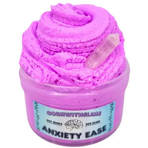 Cornwithslime Anxiety Ease 8oz Cloud Cream Scented Lavender White Musk Soft Powder Fluff Slimes Hot Edible Soothing Slime