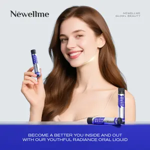 NEWELLME Flavored Drink Mix 14 bottles, supporting skin anti-aging, energy and concentration - no sugar added - vitamins, health and fitness supplement dietary edible natural NAD anti-aging supplement