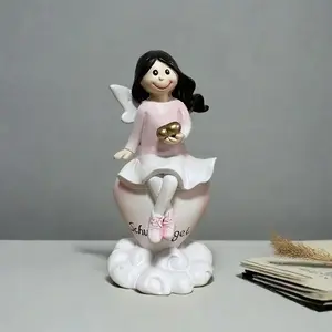 Guardian Angel Resin Statue | Suitable for decoration on the living room table. An ideal gift for friends and sisters, symbolizing friendship