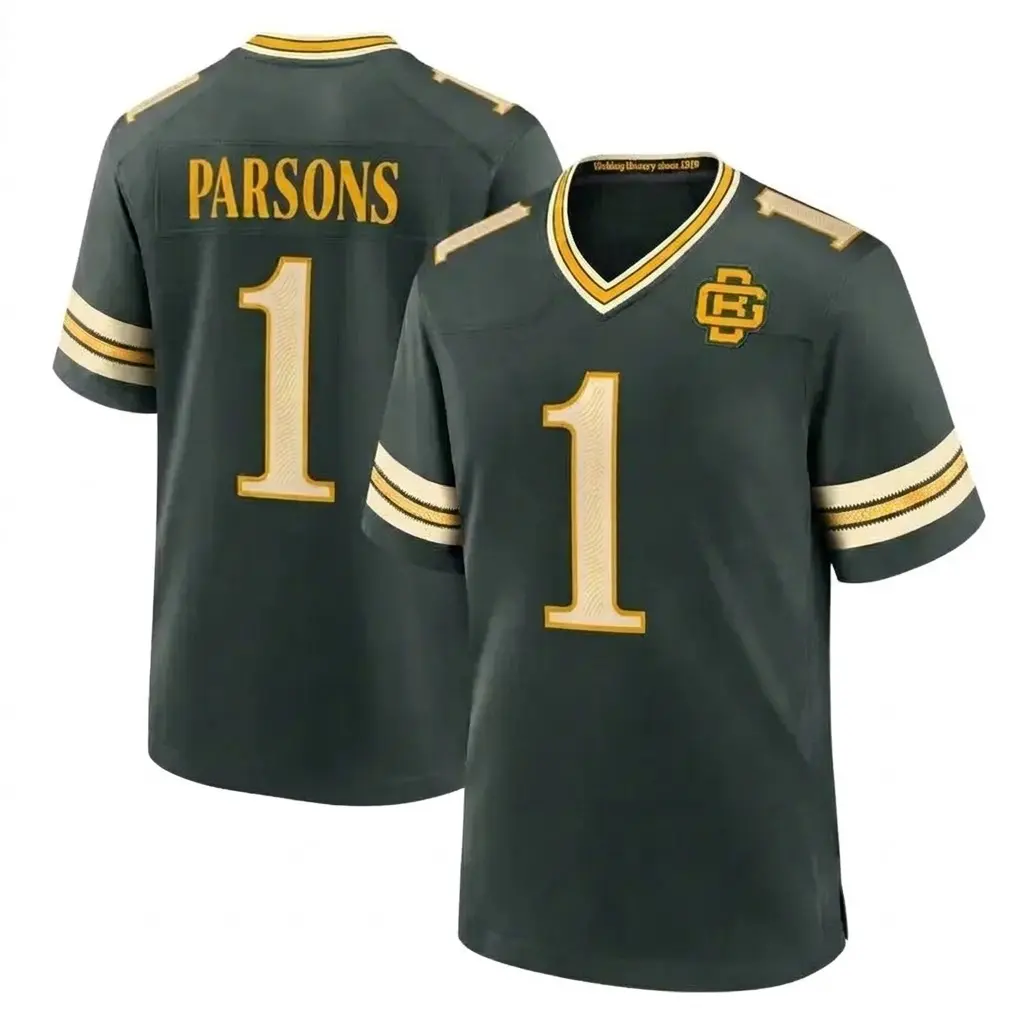 Unisex #1 Parsons College Football Jersey Shirt - Unisex V-Neck Short Sleeve Game Day Fan Tee for Men & Women | Breathable Athletic Sports Top & Tailgate Apparel