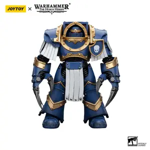 Joytoy 1/18 Highly Detailed Ultramarines Cataphractii Terminator Squad Member Action Figure with Lightning Claws, Ideal for Display in Glass Cabinets, JT7394, Glass Cabinet Cleaning Accessory Compatibility