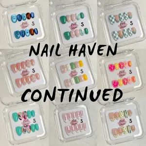 Nail Haven In-House Continued Collection | 10pcs handmade press-on nails made by our own workshop