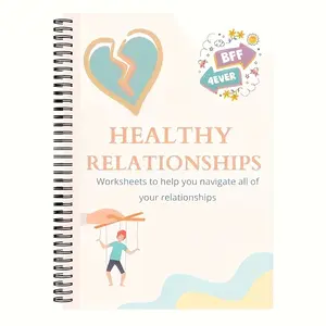 Healthy Relationship Practice Book, Understand Boundaries with Family Friends Strangers, Balance Relationships Identify Manipulation, Workbook