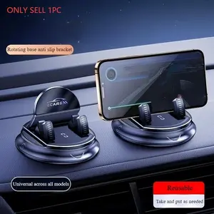 Car Dashboard 360 Degree Rotating Phone Holder, Durable Abs Headrest Mount, Dual Axis Adjustable, Perfect for Car Navigation and Entertainment，Christmas gift