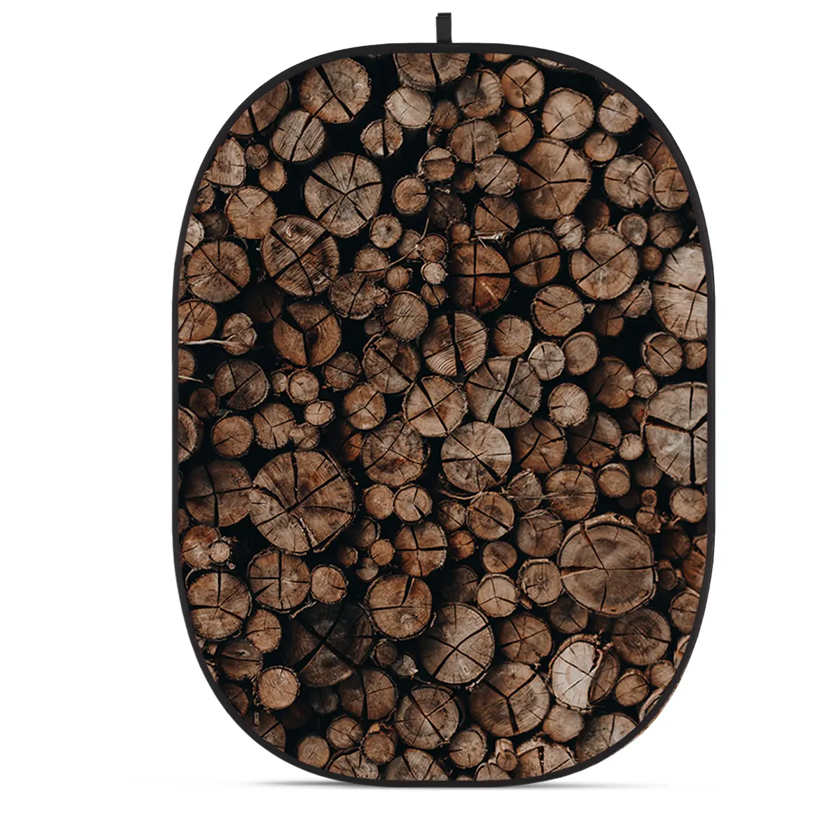 Glow CBA-WW0010 Cozy Lightweight 5x6.5' Fabric Collapsible Wooden Wall Backdrop for Camera Photography