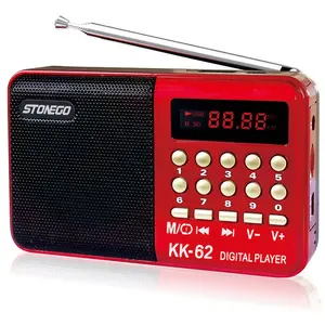 Portable Mini Digital FM Radio, Multifunctional Handheld Radio with USB/TF Card MP3 Player Support, Rechargeable High Fidelity Stereo Audio, Compact for Bathroom Shower Outdoor Travel Camping Home Use, Speaker Music Player Holiday Gift