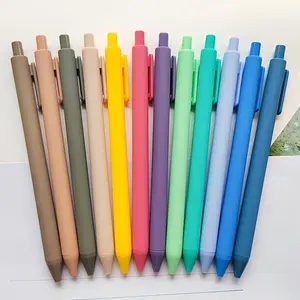 12/24/36pcs Morandi Ballpoint Colored Pens Set -Black Ink Smooth Writing, Comfortable Grip, Perfect for School, Office, and Daily Use - Ideal Gift for Returning to School and Graduation (Random Colors) Office Supplies Writing Stationery Ballpen Set