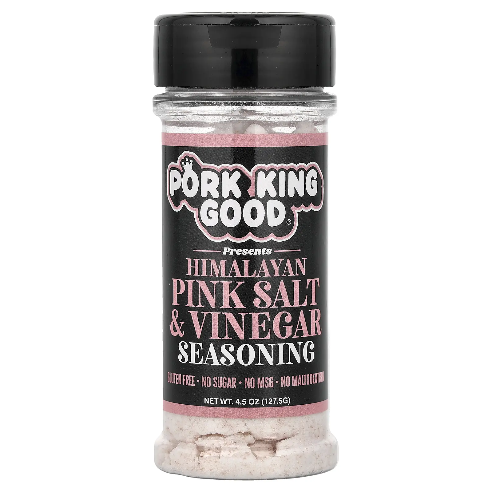 Pork King Good Himalayan Pink Salt & Vinegar Seasoning , 4.5 oz (127.5 g)