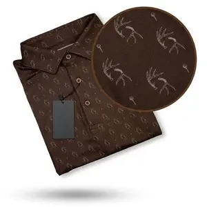 Performance Polo for Men – Men’s Hunters Hideaway Printed Polo - Whitetail Hunting Inspired Golf Polo