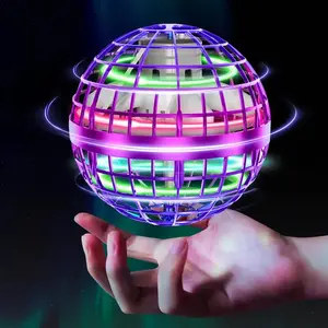 2026 New hover orb -- 360 LED Rotating fly orb ball cool kids toys 6-12 year old cool gifts for kids levitating ball magic hover spinner fly spinner birthday cool stuff galactic fidget spinning galaxy anti-gravity boomerang ball boomerang ball cool indoor