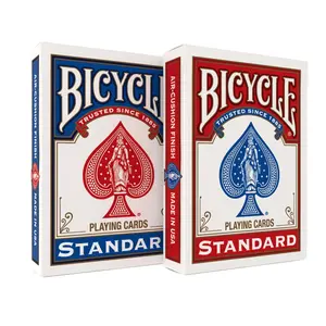 Bicycle Playing Cards 808 Rider Back Deck - Red or Blue, Classic Smooth-Finish Party Game Deck, Card Set, Durable, Party Game Cards