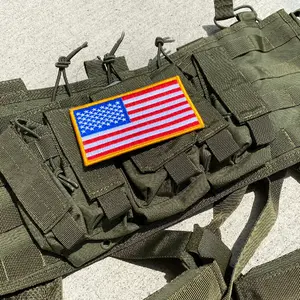 USA Flag Patch for Tactical Uniform Rigs - 3" x5"