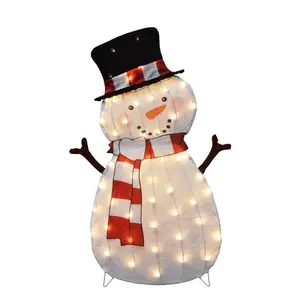 212 MAIN 36-in. Incandescent Snowman Outdoor Decoration - Plug-in Incandescent Lights, Festive Lights, Christmas Home Decor