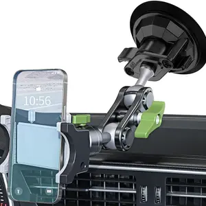 Joytutus 360° Rotation Car Phone Holder for Adults, Universal Ball Head Adjustable Arm Mount, Strong Hold Easy Installation, Fits Dashboard Suction Cup Windshield Sunroof, Father's Day Gifts, Car Interior Accessories