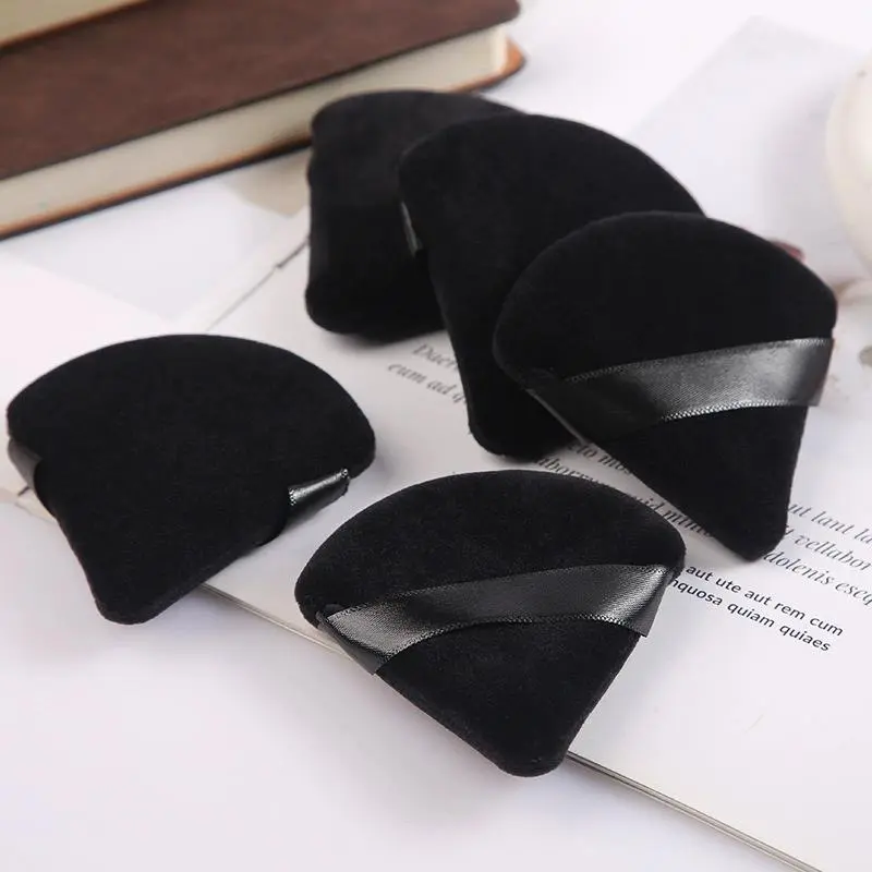 5 Pcs Triangle Powder Puff, Soft Plush Powder Puff, Makeup Foundation Powder Puff, Makeup Tools, for Loose Powder Liquid Makeup, Makeup Puffs, Cosmetics Makeup Tool