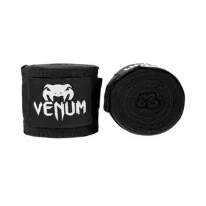 Venum Unisex Kontact Elastic Boxing Exercise Wrap - 180 inch - Black and White